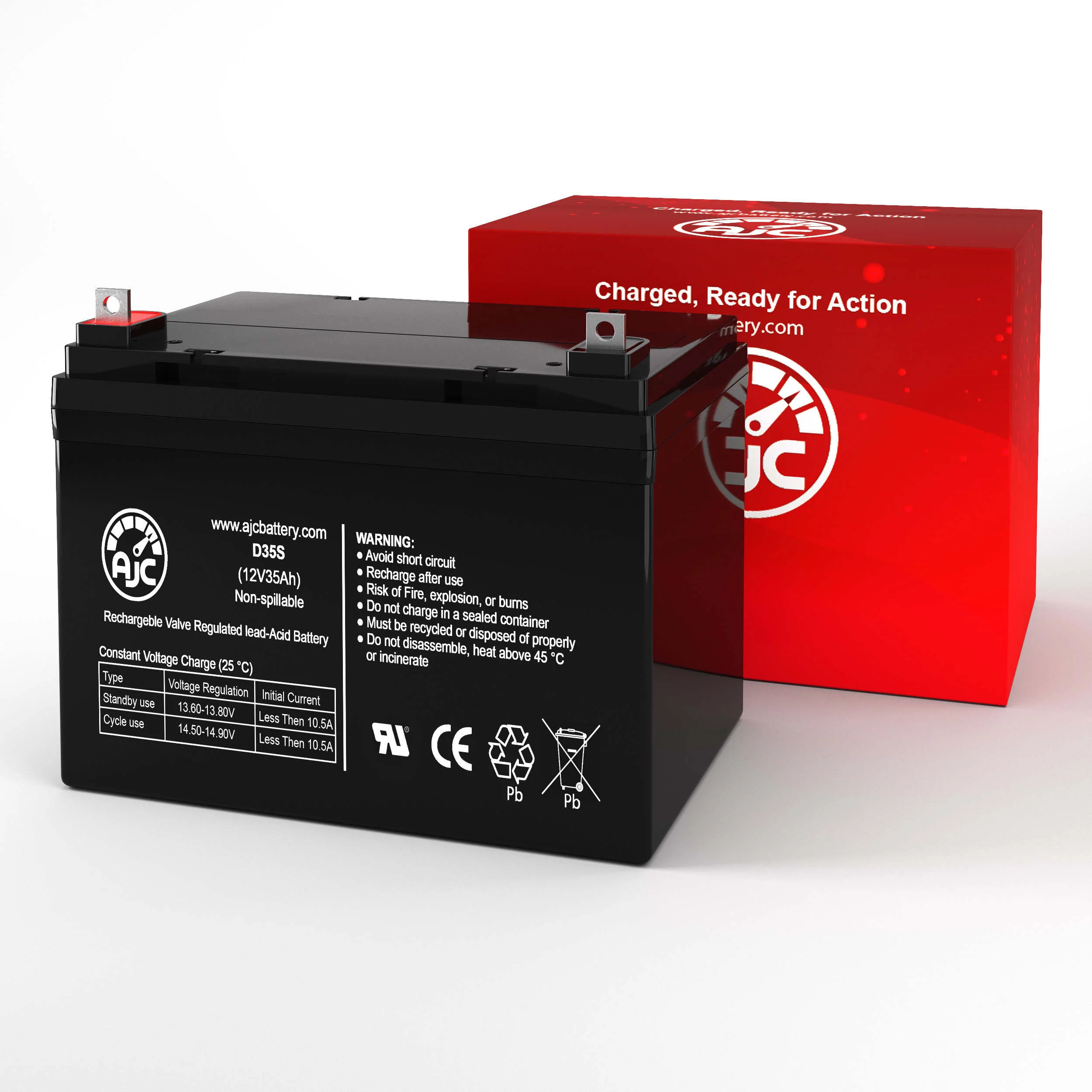 AJC Battery Compatible with Philips GT160S5 12V 35Ah Medical Battery