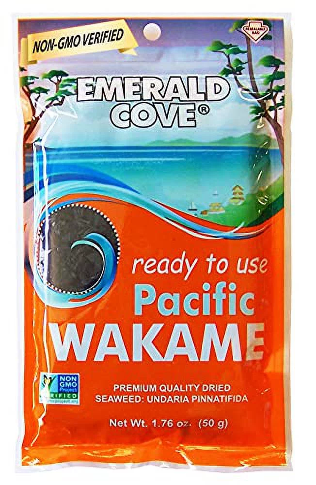 Emerald Cove Silver Grade Wakame (Dried Seaweed), 1.76-Ounce Bags (Pack of 6)