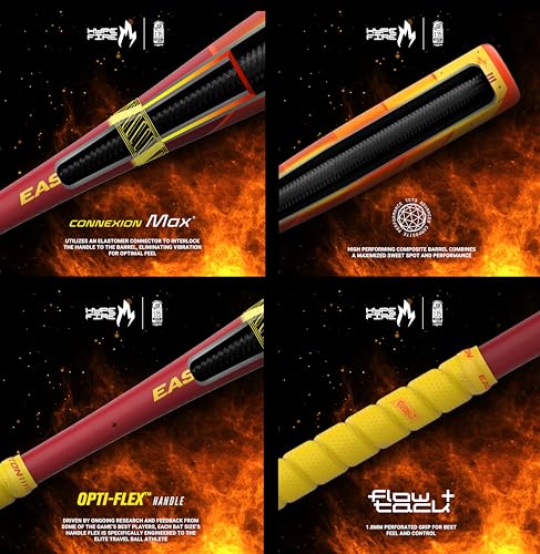 Easton | 2025 | Hype FIRE Baseball Bat | USSSA | -5 / -8 / -10 Drop | 2 3/4