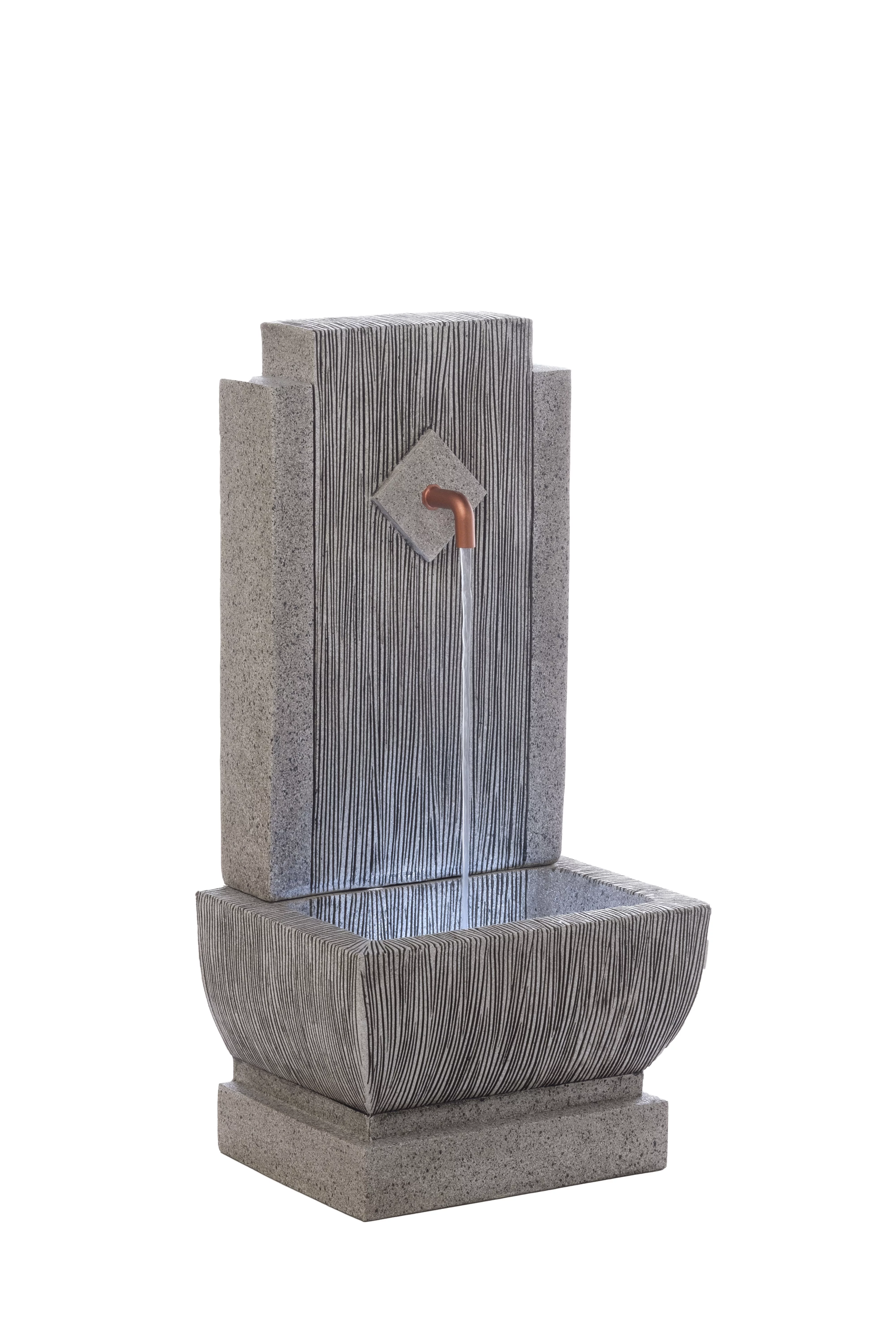 Alfresco Home Replenish Fountain with LED Lighting