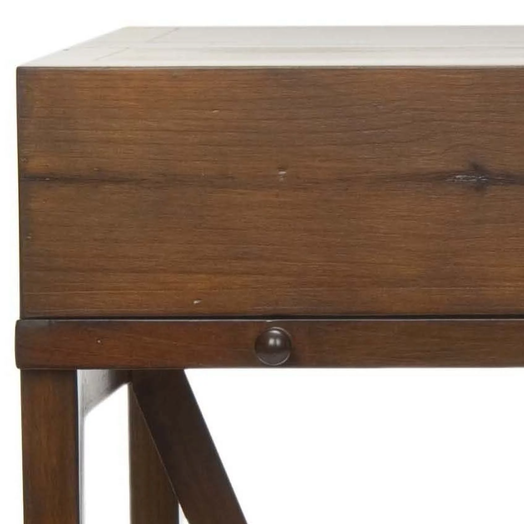 SAFAVIEH Wyatt Writing Desk With Pull-Out Table Teak
