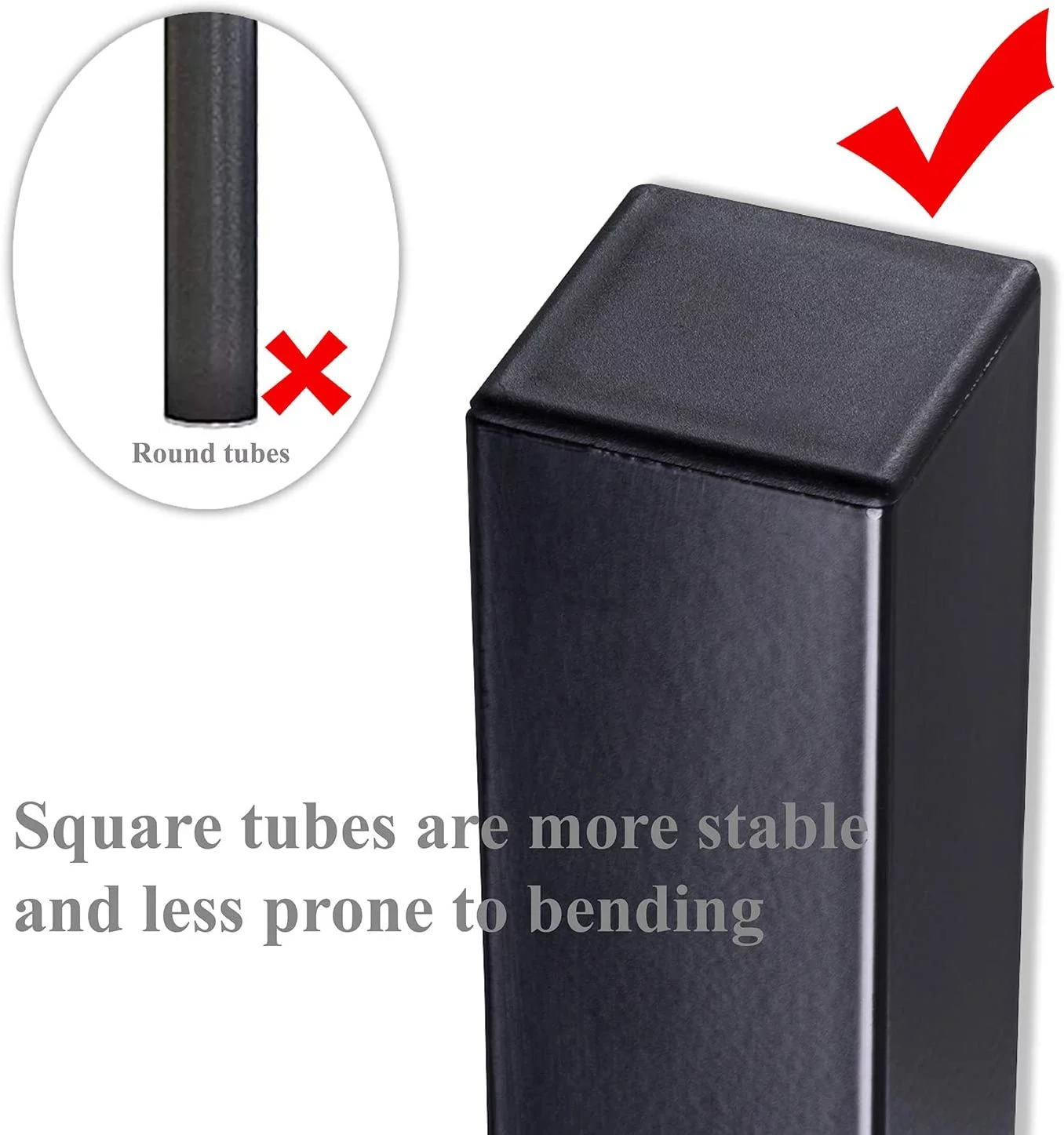 Allewie Twin Over Full Metal Bunk Bed with Removable Stairs & Full-Length Guardrail, Black