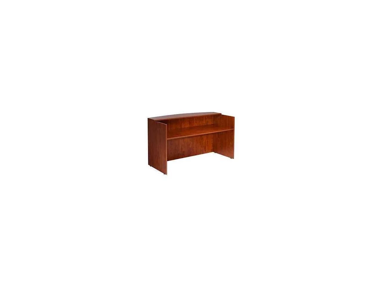 Boss Office Products Cherry 71 inch Reception Desk