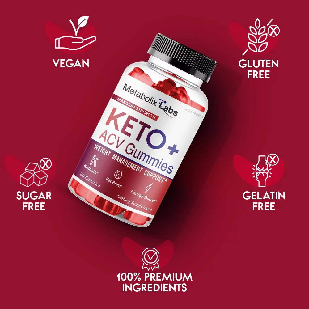 (1 Pack) Metabolix Labs Keto ACV Gummies, Metabolix Labs Keto Plus ACV Gummies, Metabolix Labs Gummies Lab Official Metabolic Keto Gummy Dietary Supplement