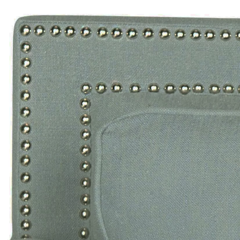 SAFAVIEH Karsen Club Chair With Silver Nail Head Sky Blue