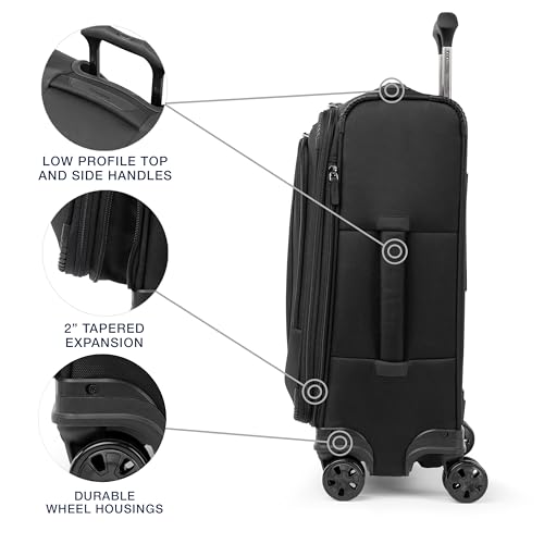 Travelpro Crew Classic Lightweight Softside Expandable Checked Luggage, 8 Wheel Spinner Suitcase, TSA Lock, Men and Women, Checked Large 29-Inch, Patriot Blue