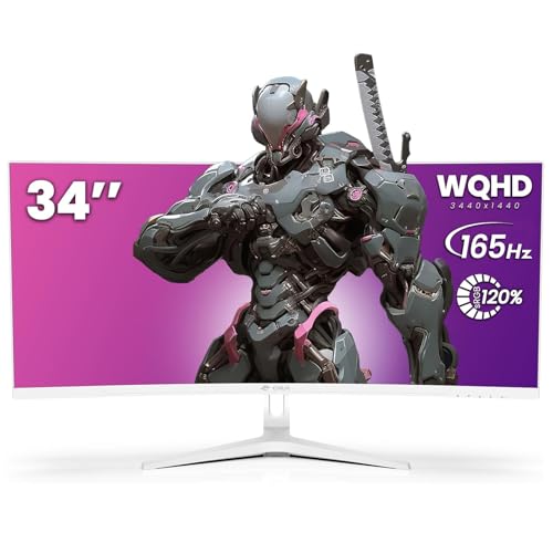 CRUA 30Inch Ultrawide Curved Monitor, 21:9 WFHD(2560x1080P) VA Computer Monitor, 120% sRGB 100HZ 1500R PC Monitors Support FreeSync, Wall-Mounted, with HDMI/DP Display Port-Black
