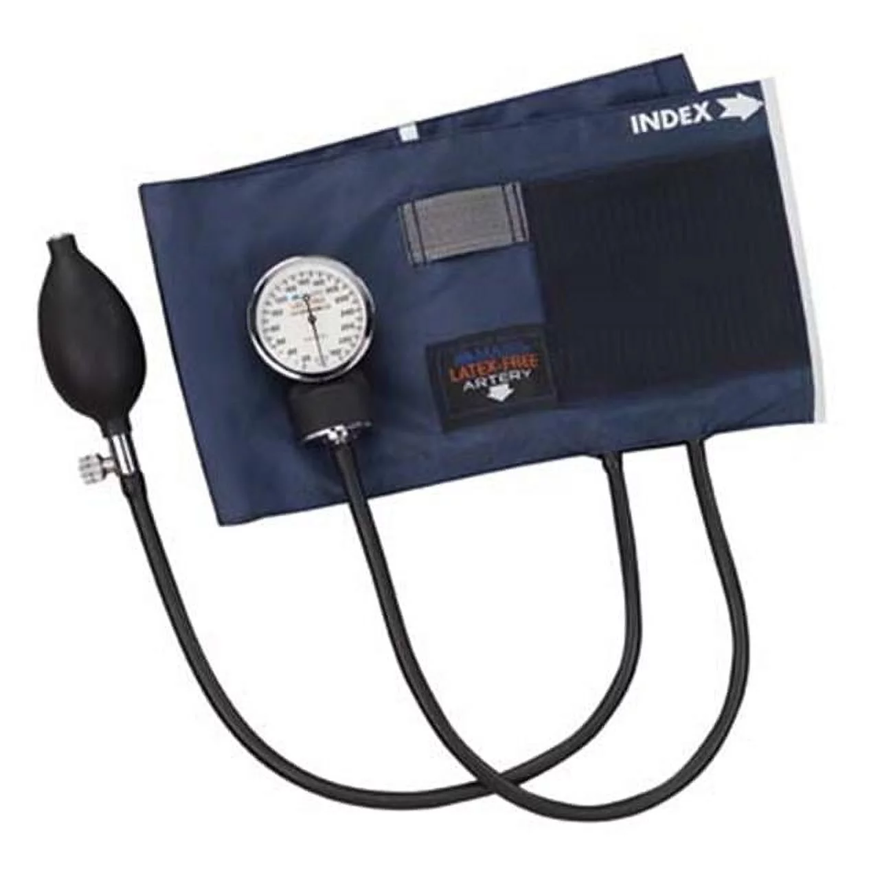 Precision Latex Free Aneroid Sphygmomanometer - Blue Nylon Cuff Adult