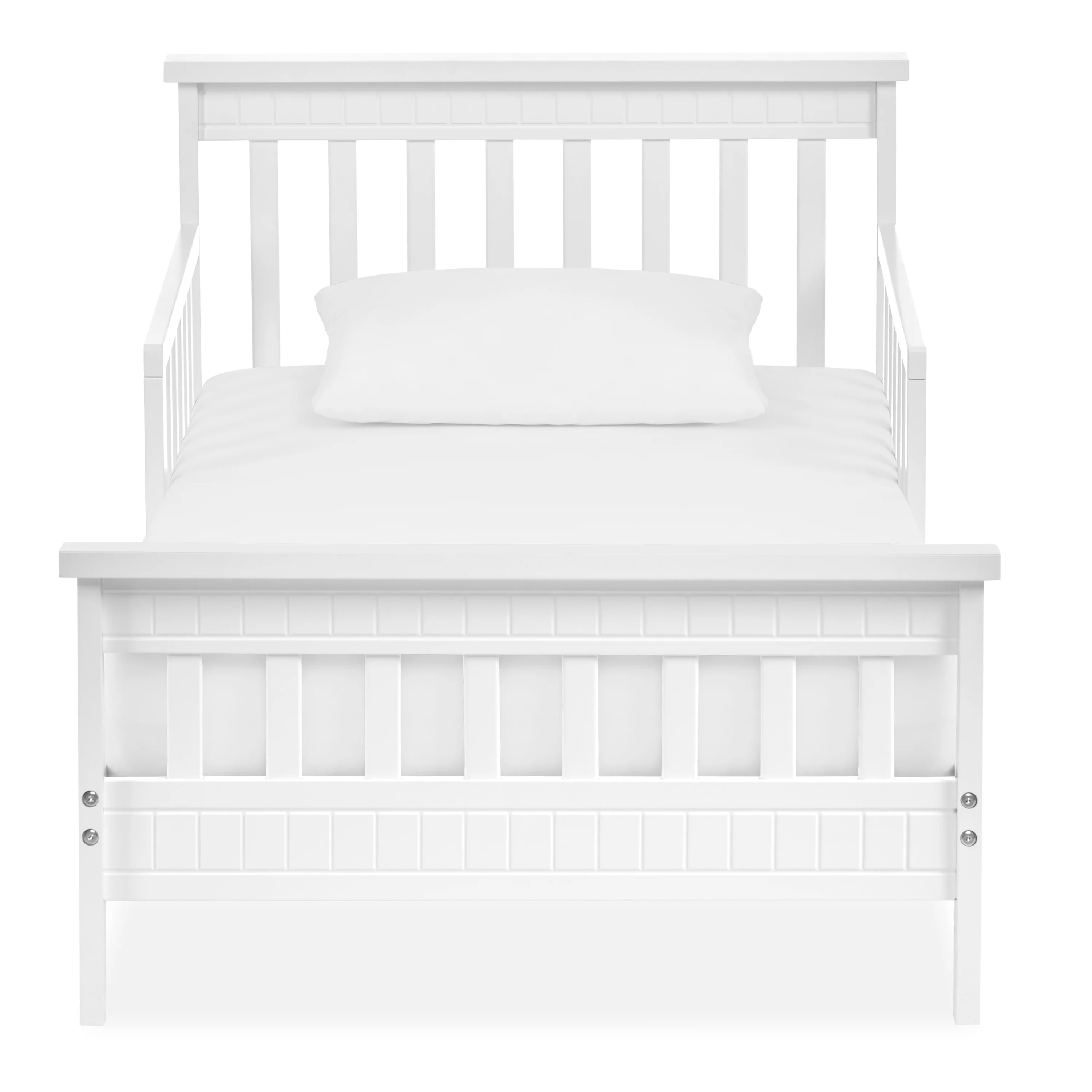 Dream On Me San-Fran Toddler Bed made with Sustainable New Zealand Pinewood, White
