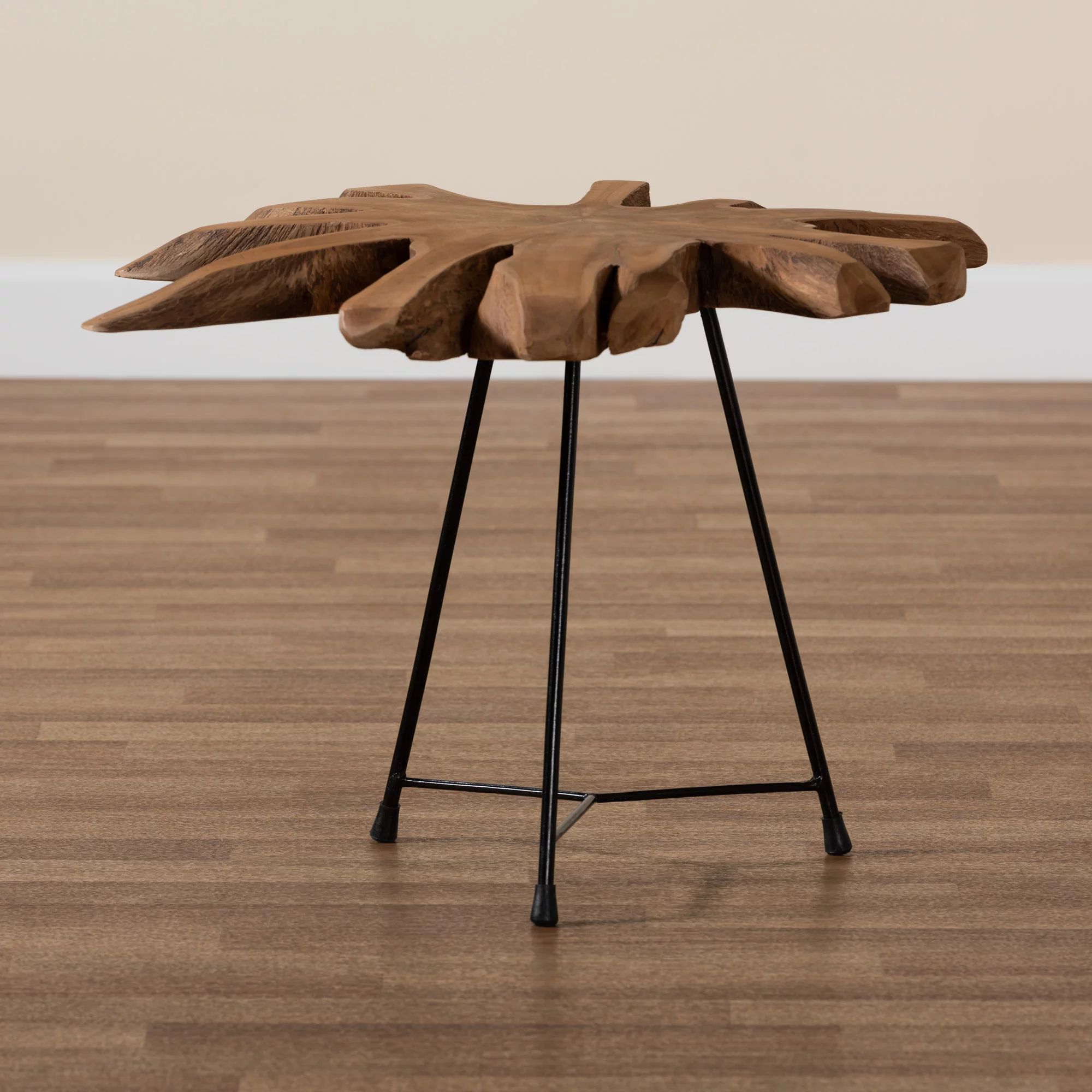 bali & pari Merci Teak Root End Table, Brown