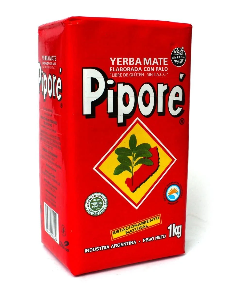 Yerba Mate Pipore Regular Four 2.2 Bags pack of 4 (4 Kilos 8.8 Lbs)