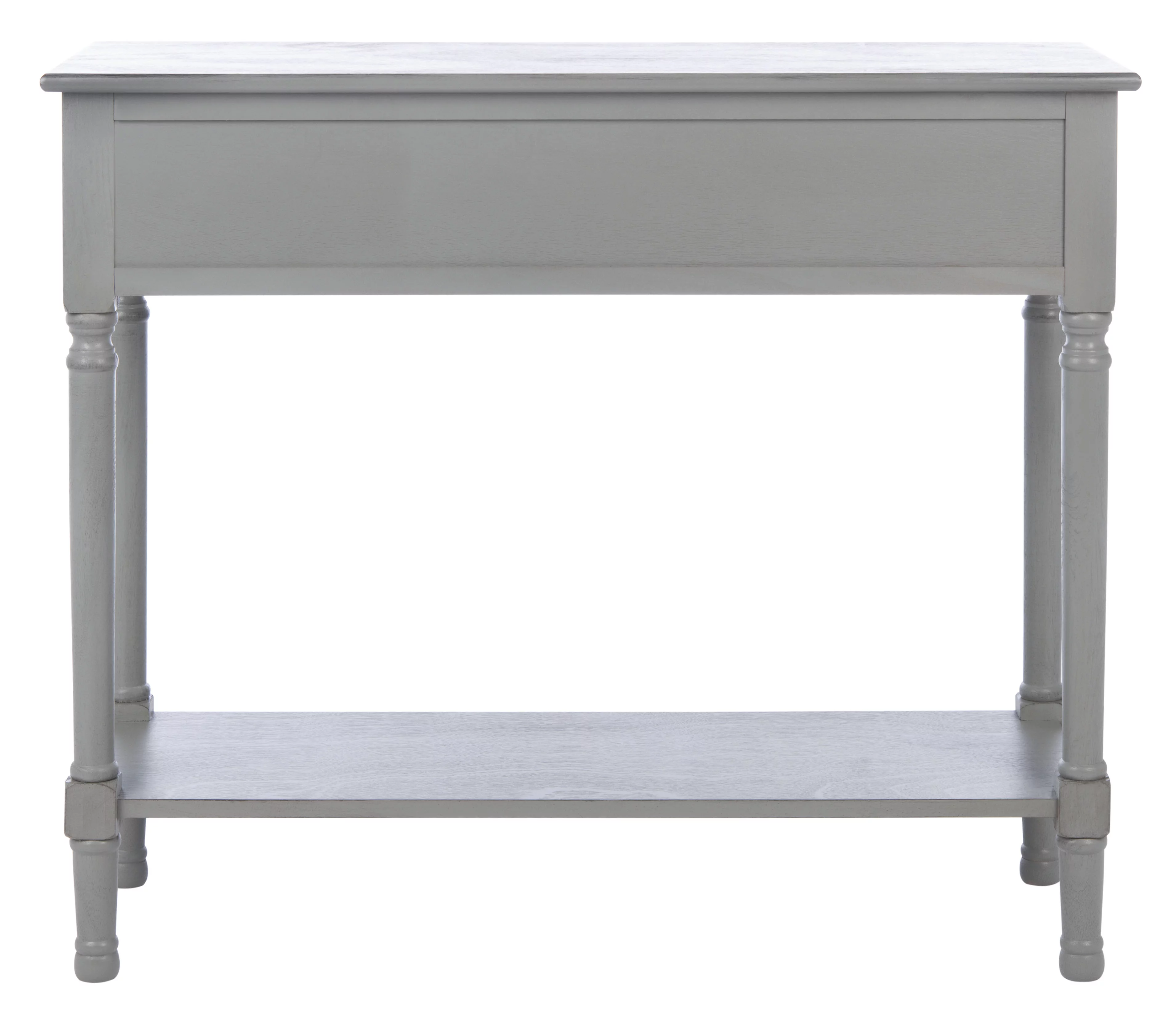 SAFAVIEH Haines Modern 2 Drawer Console Table, Distressed Grey