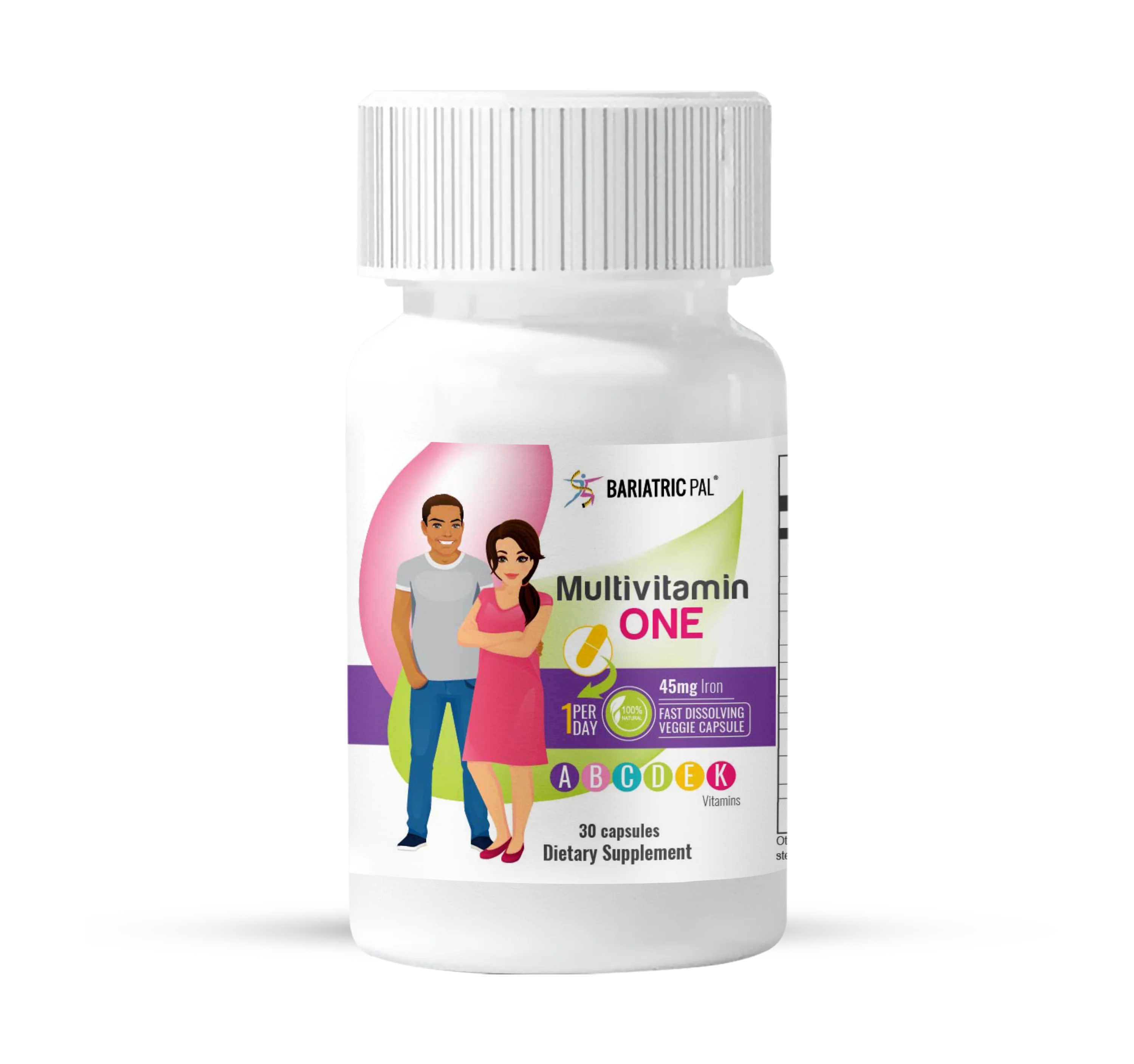 Duodenal Switch Vitamin Pack - Capsules Size: 3-Month Supply, BariatricPal Multivitamin ONE: Capsule with 45mg Iron, BariatricPal Calcium Citrate Soft Chews: Orange Creamsicle