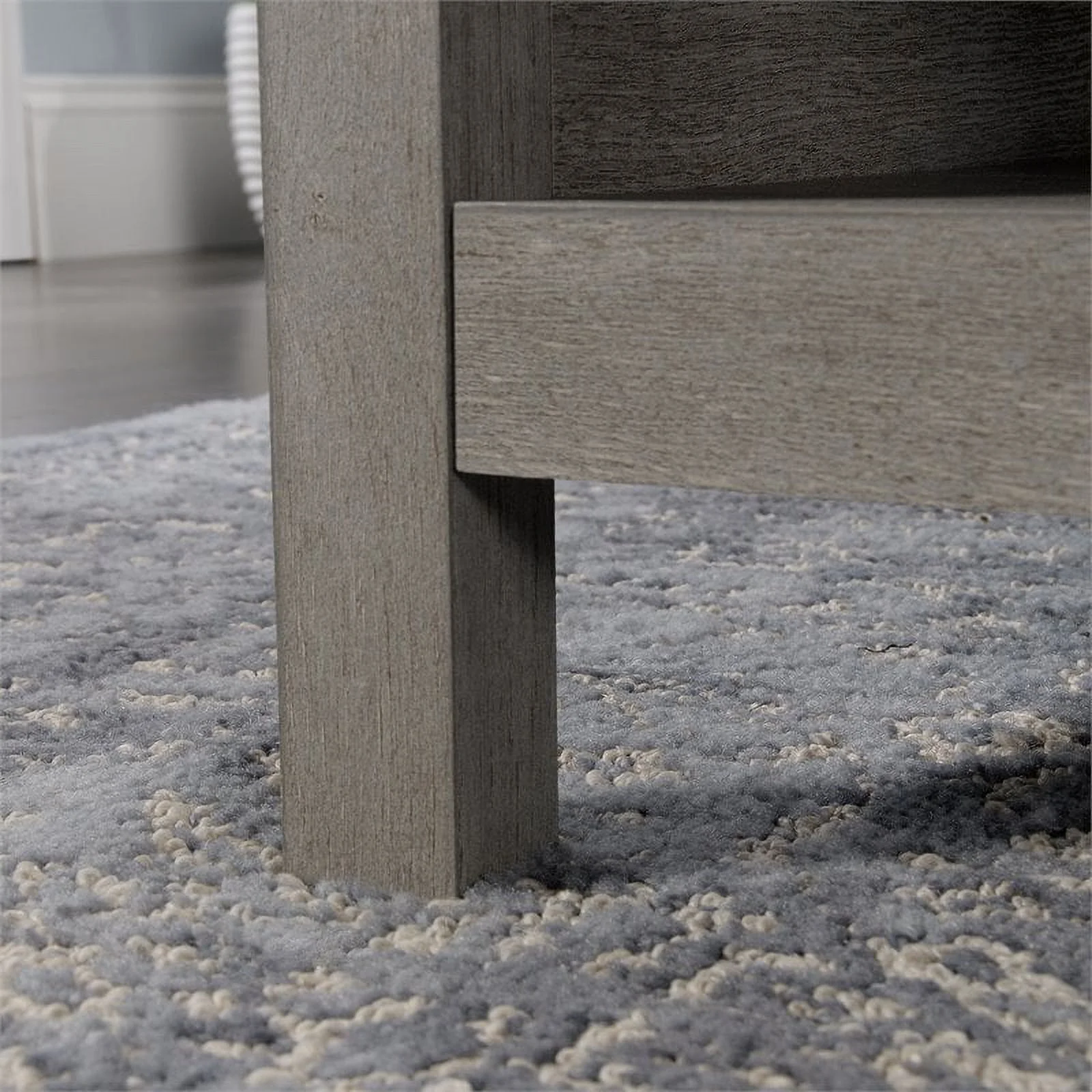 Home Square 3 Piece Set with 3-Shelf Bookcase L-Shape Computer Desk Coffee Table