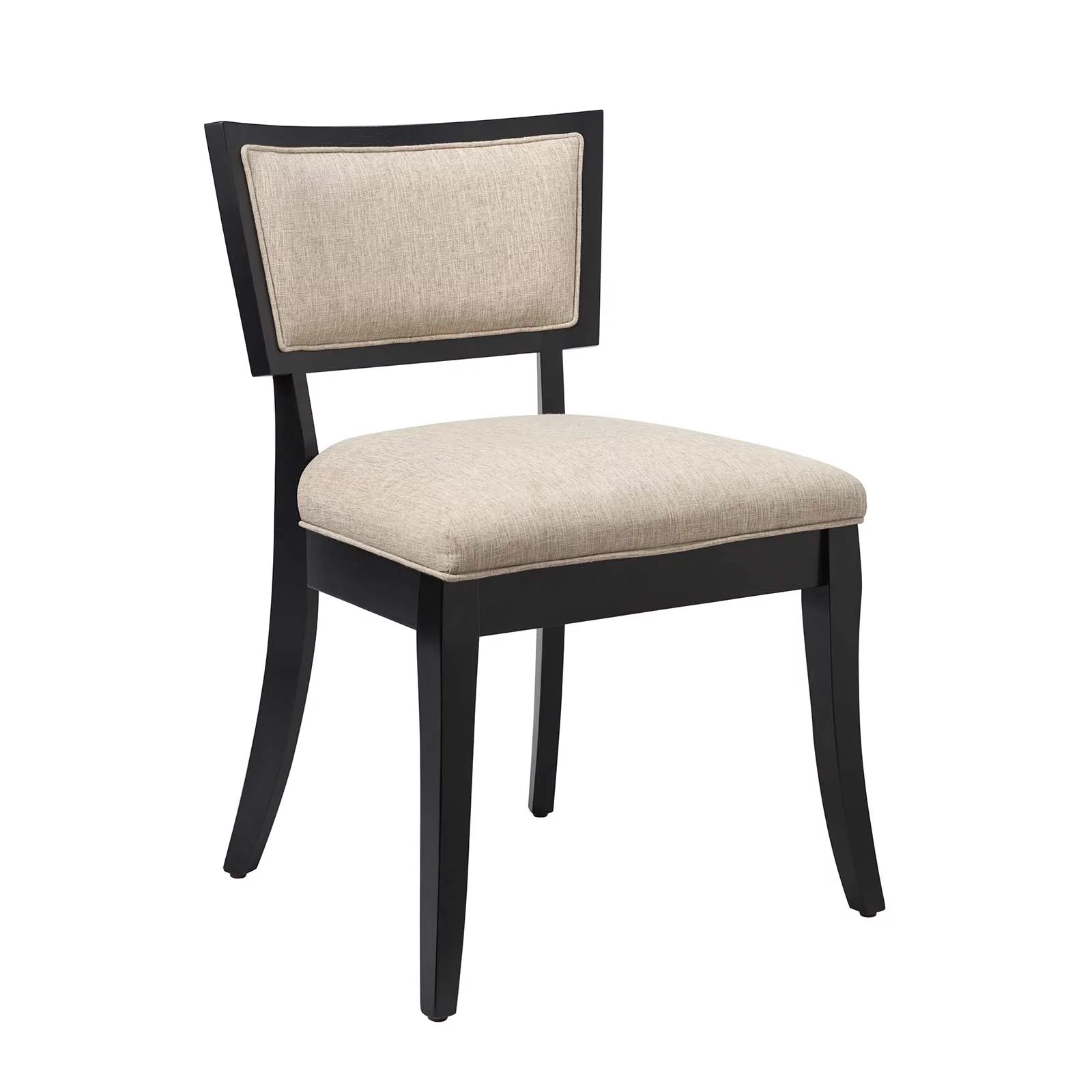 Modway Pristine Upholstered Fabric Dining Chairs - Set of 2 in Beige
