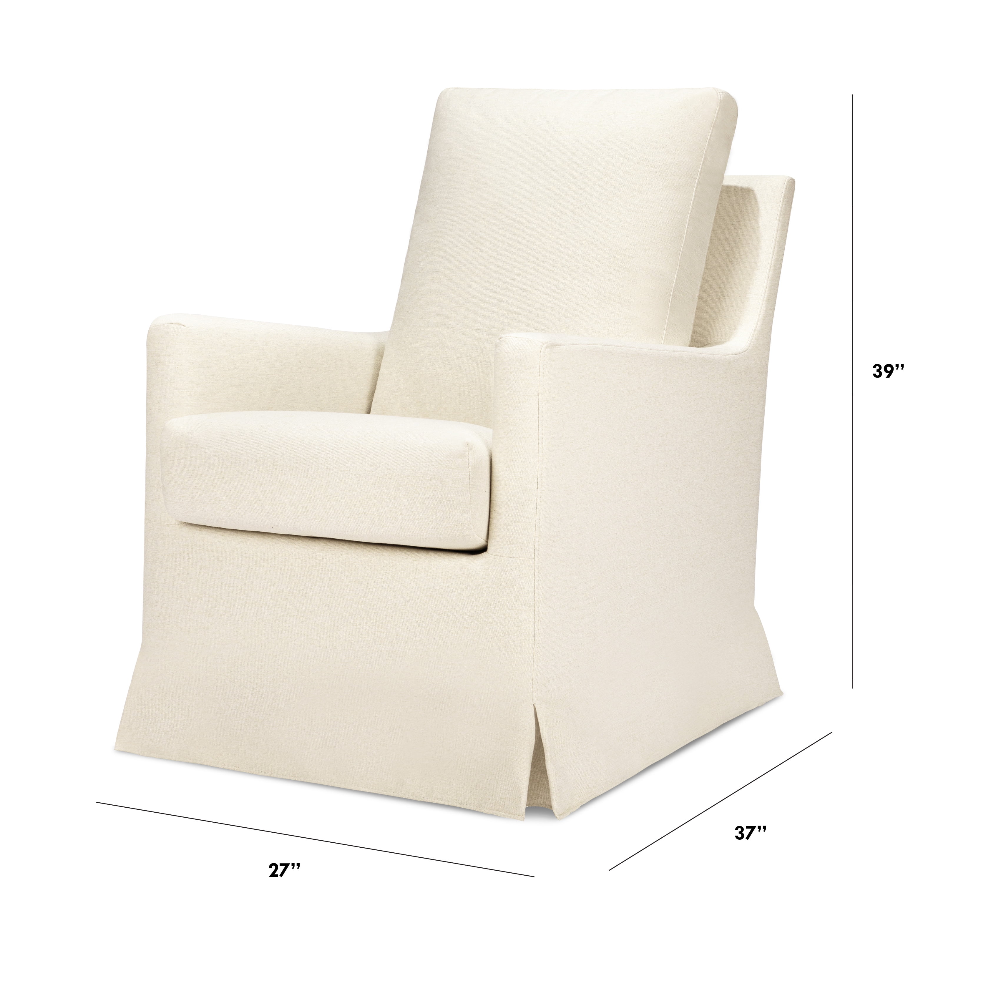 Winnie Slipcover Swivel Glider