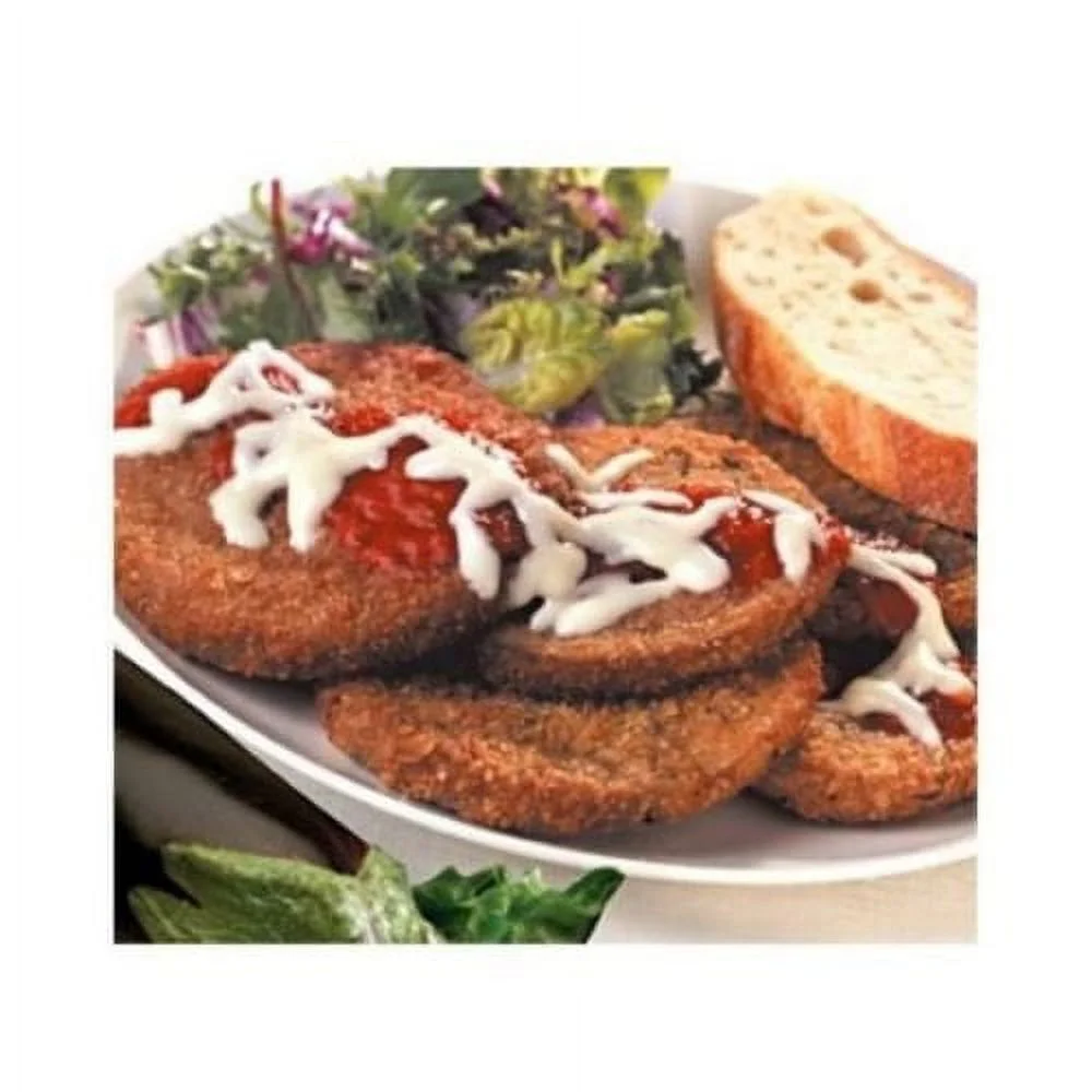 Naples Breaded Peeled Eggplant Cutlet, 5 Pound - 2 Per Case.