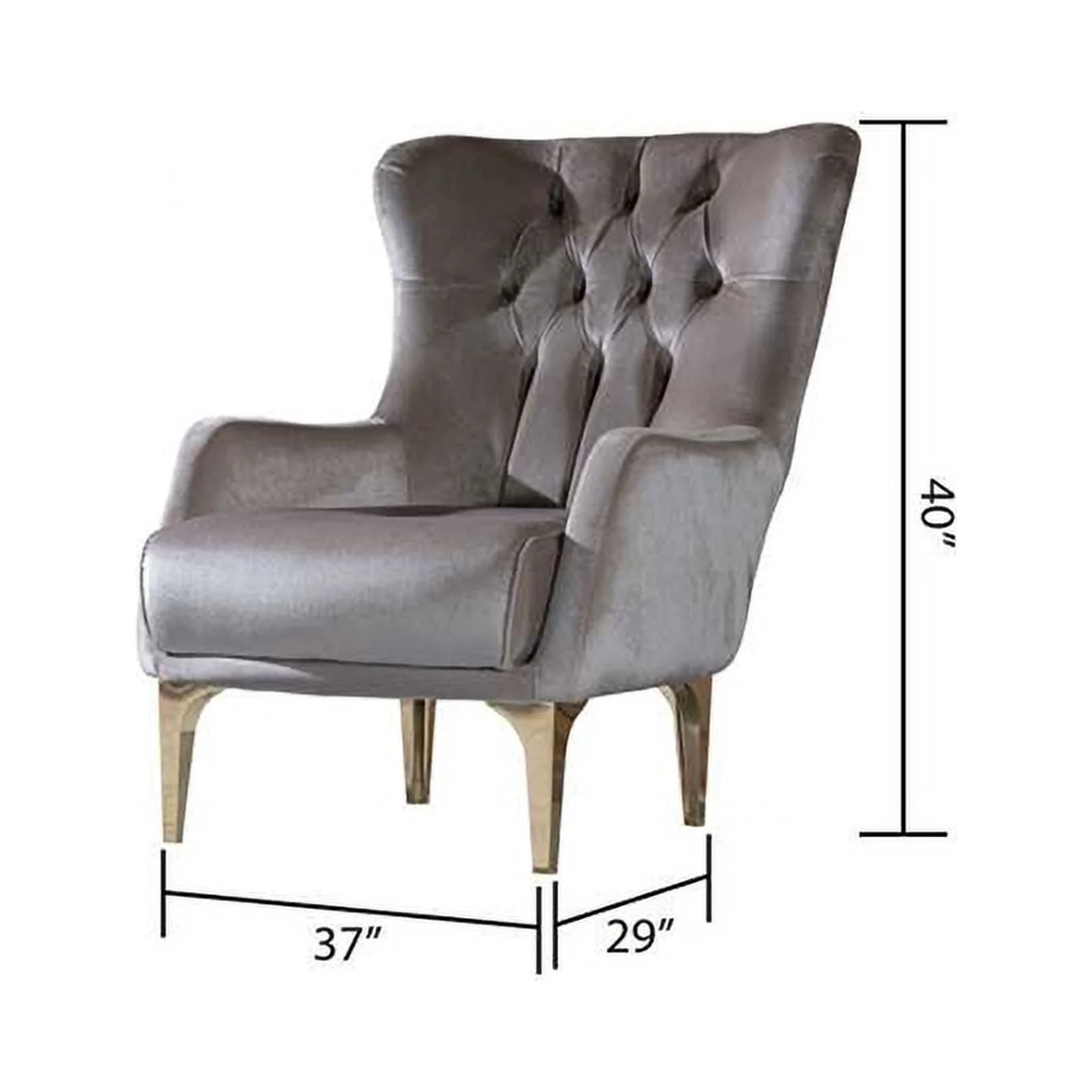 Pemberly Row Modern 3PC Living Room Set Made with Wood in Taupe