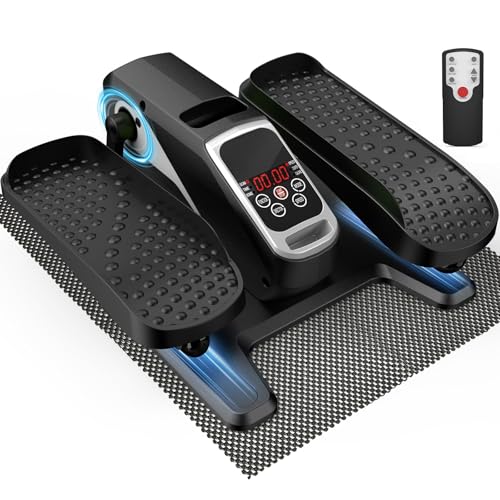 VIVURN® 018 Under Desk Elliptical Machine 5 Modes 12 Speeds Low Impact Mini Electric Leg Exerciser As Seen on TV While Sitting for Seniors with Non-Slip Mat Quiet & Portable for Home and Office