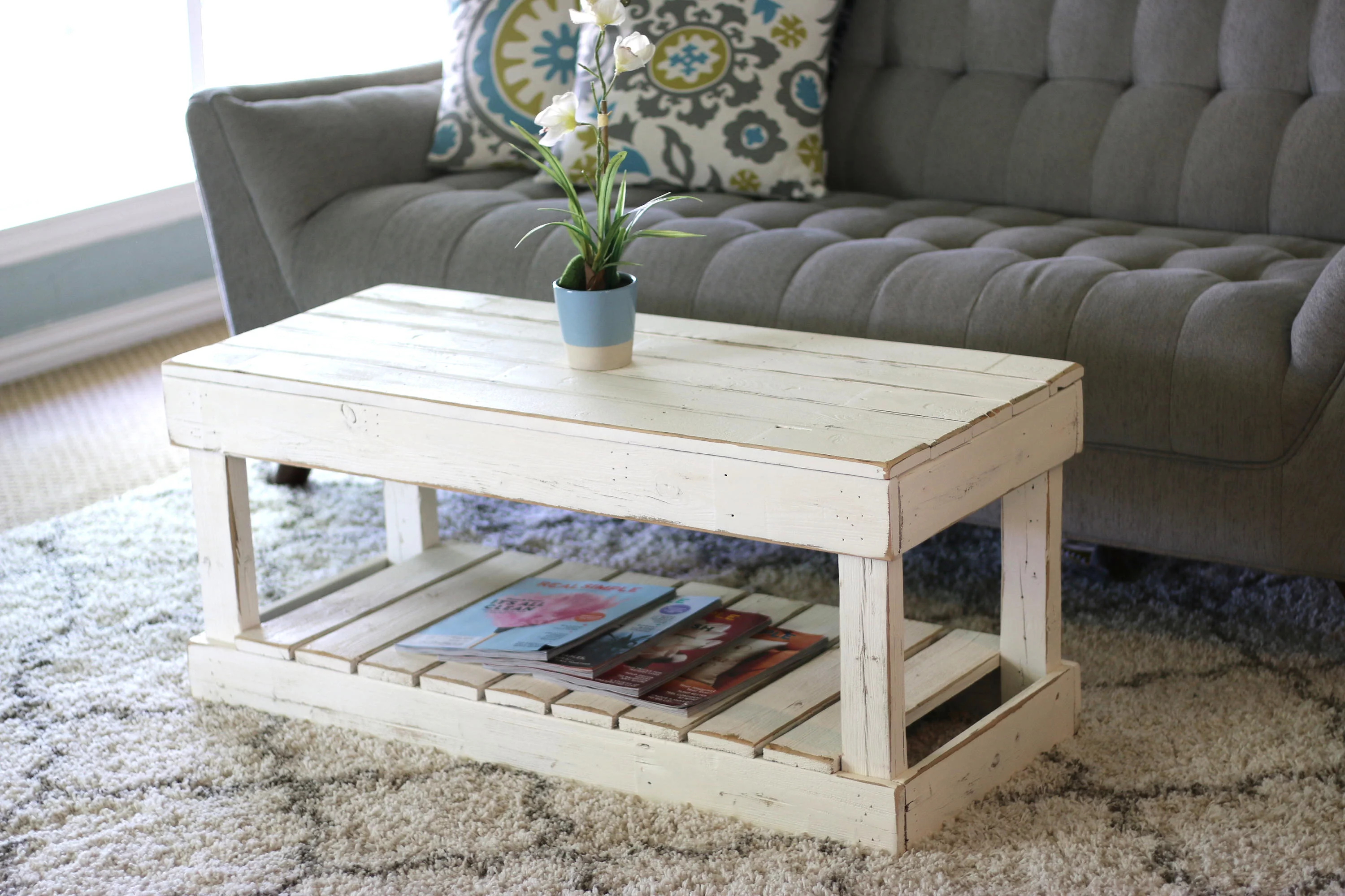 Slatted Bottom Coffee Table