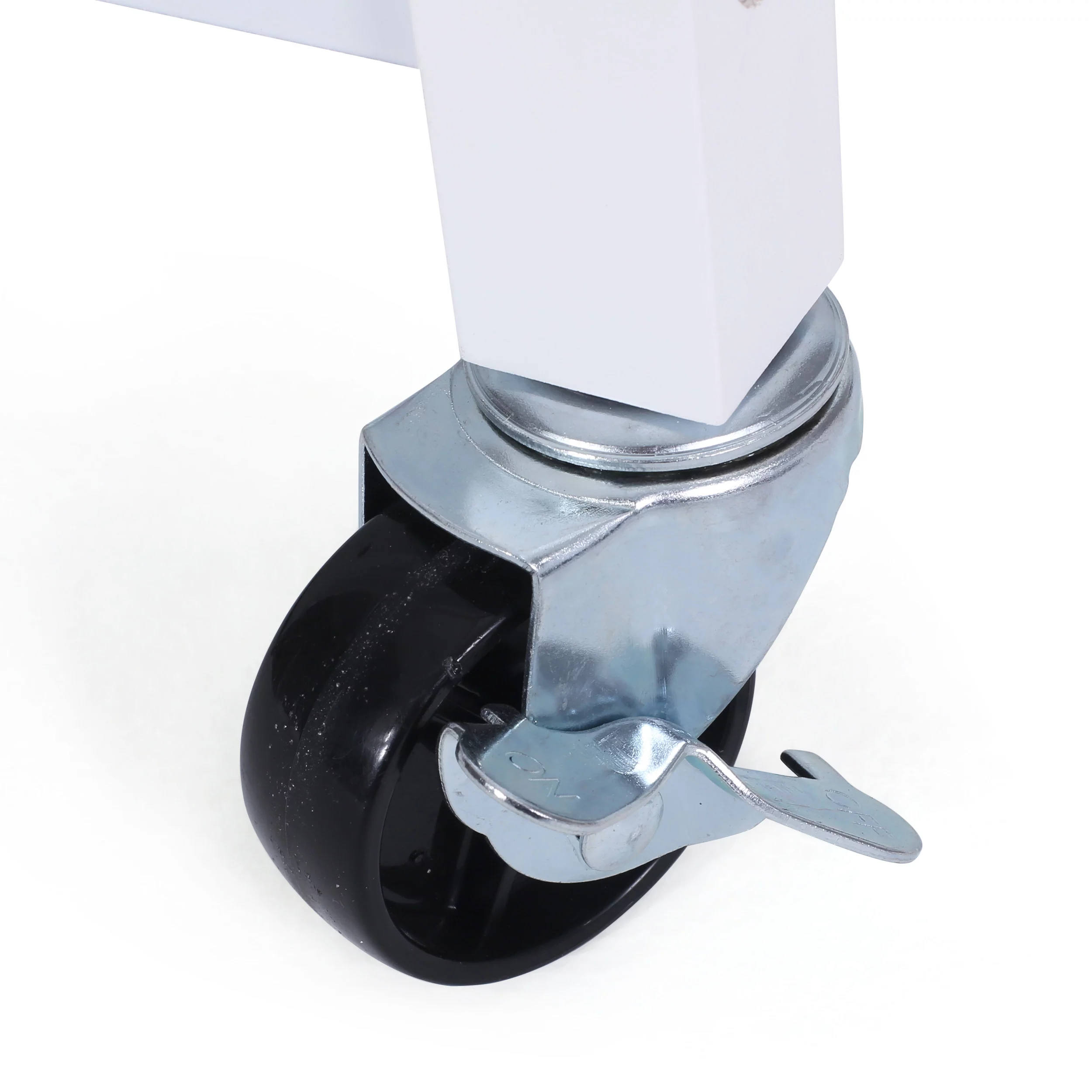 Noble House Finzer Wood Kitchen Cart, White, Natural