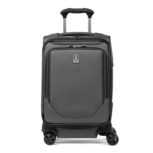 Travelpro Crew Classic Lightweight Softside Expandable Checked Luggage, 8 Wheel Spinner Suitcase, TSA Lock, Men and Women, Checked Large 29-Inch, Patriot Blue