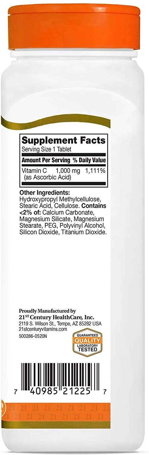 21st Century C-1000 Prolonged Release Vitamin Supplement, 110 Tablets - (Pack of 2)