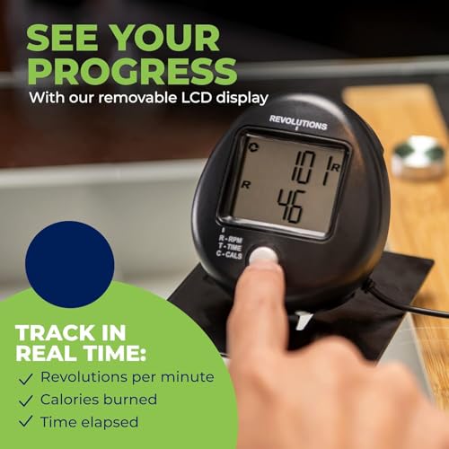 DeskCycle Ellipse Leg Exerciser - Under Desk Elliptical Machine and Foot Pedal Exerciser - Leg Exerciser While Sitting - Compact Under Desk Exercise Equipment