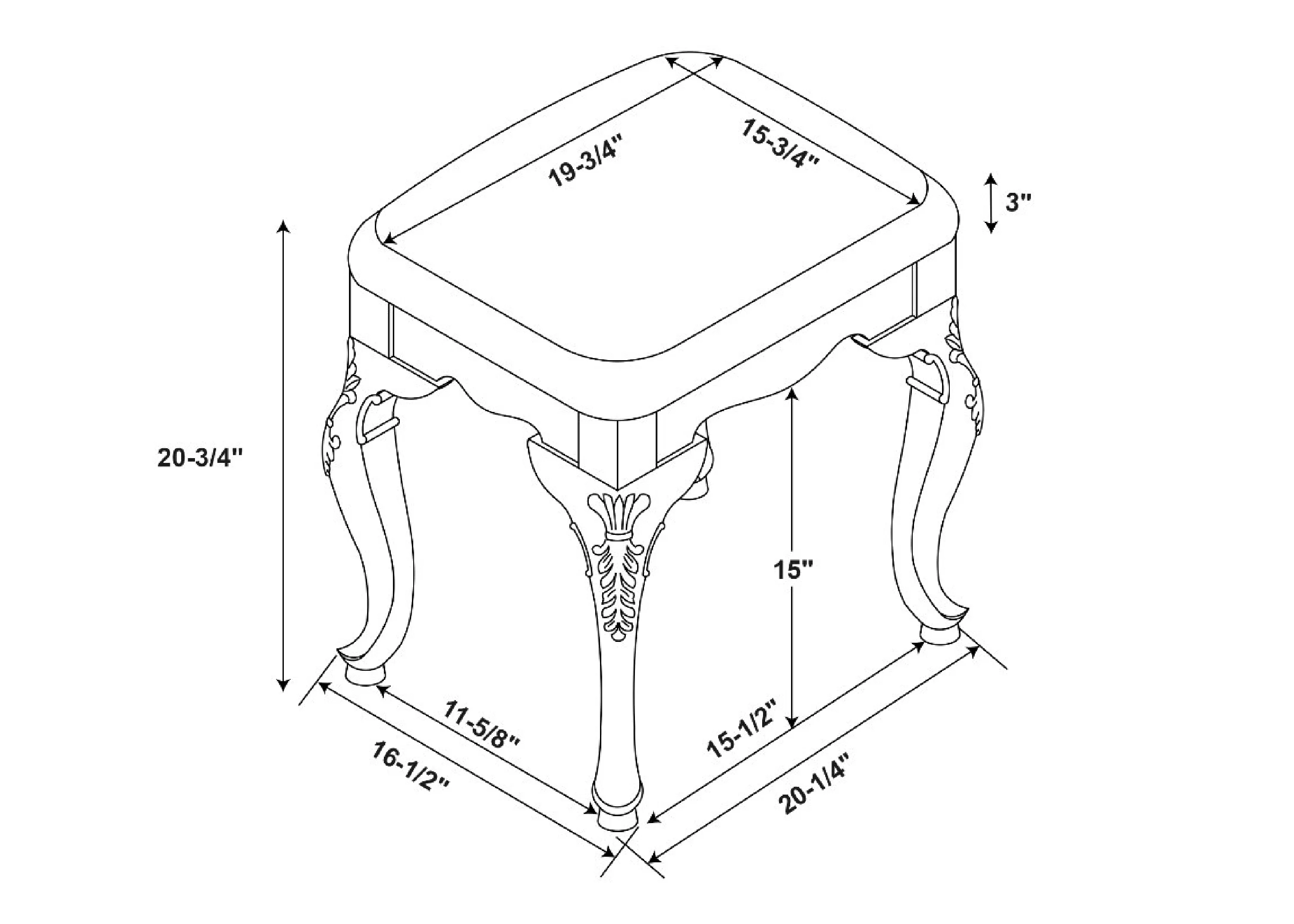 Nelson Upholstered Vanity Bench, Lightly Distressed Deep Cherry Base with Beige Chenille Fabric
