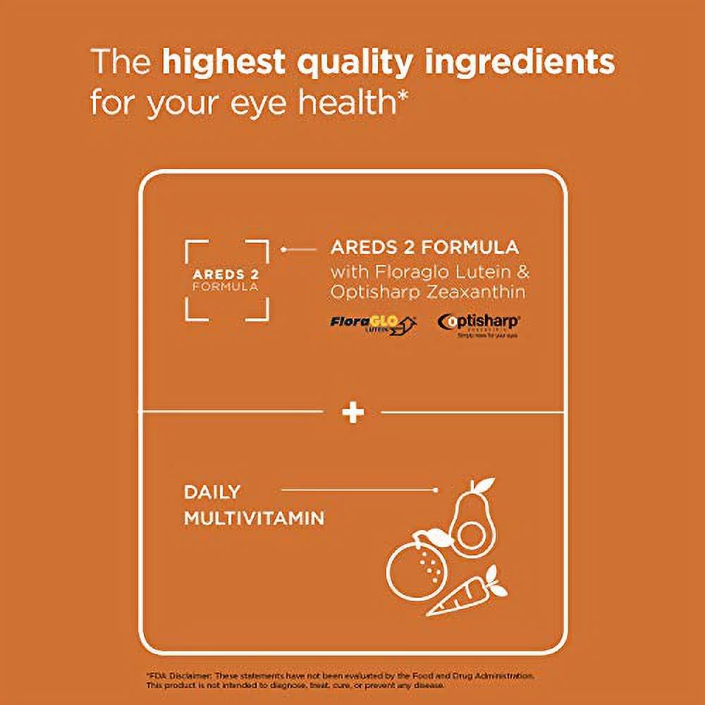 Viteyes Classic AREDS 2 + Multi Powder Supplement, Eye Health Multivitamin Powder for Vision Protection, Natural Orange Flavor, 90 Scoops (531 g)