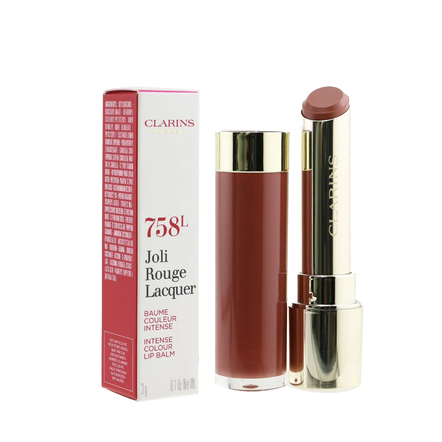 Clarins Joli Rouge Lacquer - # 742L Joli Rouge (Box Slightly Damaged)  3g/0.1oz