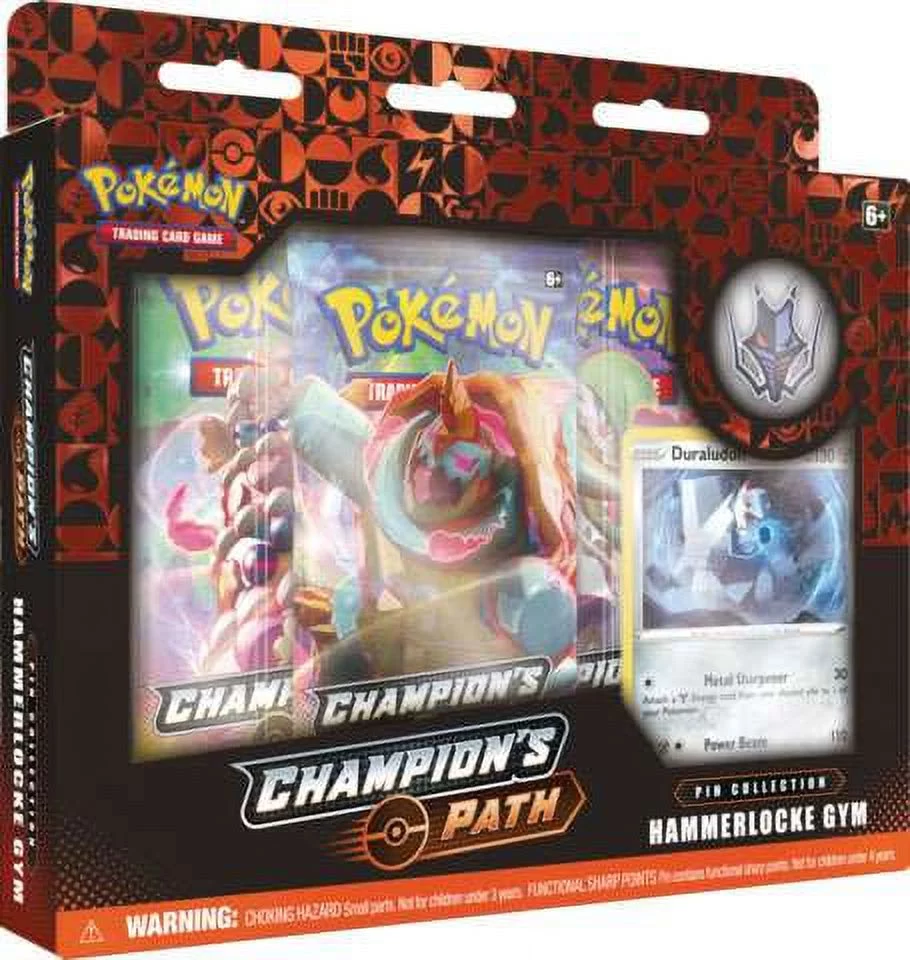 Pokemon Champion's Path Hammerlocke Gym Pin Collection (3 Booster Packs, Promo Card & Pin!)