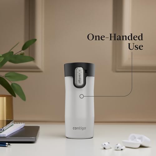 Contigo AUTOSEAL West Loop Vacuum-Insulated Stainless Steel Travel Mug with Easy-Clean Lid 20 oz Sake