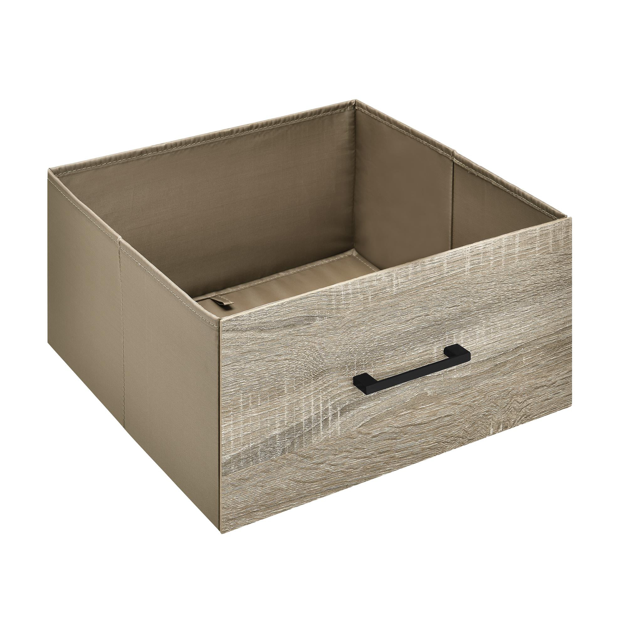 Ameriwood Home Landon Bookcase with Bins, Sonoma Oak/Gunmetal Gray