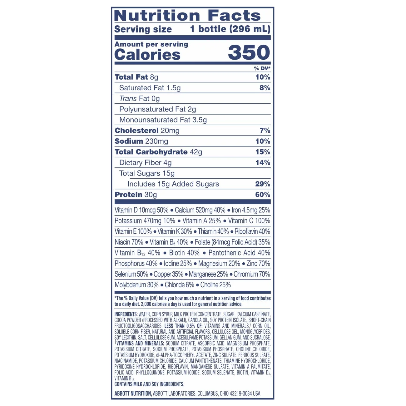 Ensure COMPLETE Nutrition Shake, 30G Protein, Vanilla, 10 fl oz, 4 Count