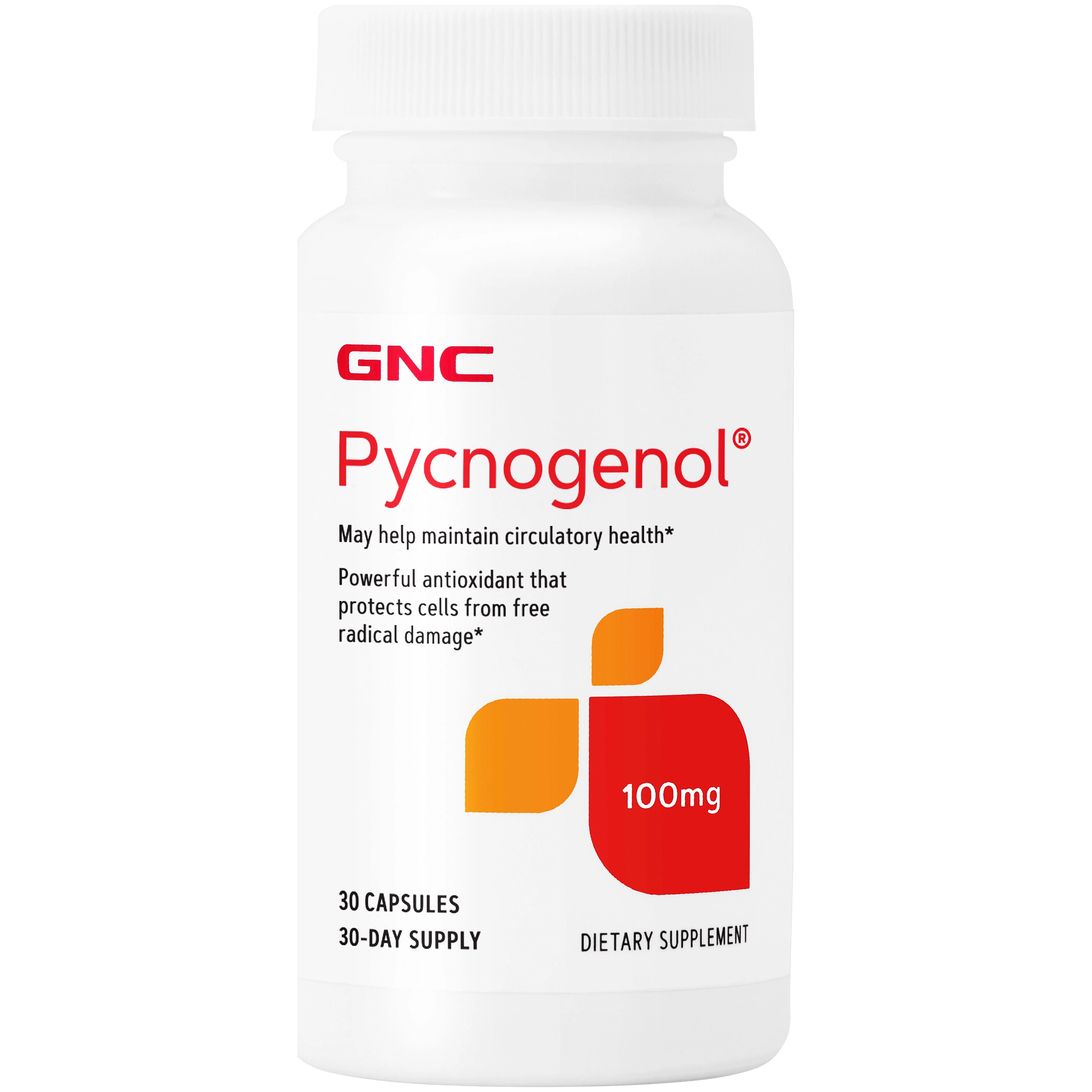 GNC Pycnogenol 100mg, 30 Capsules, Maintains Circulatory Health