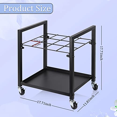 Blueprint Storage Rack Blueprint Holder Metal Blueprint Storage Cart with Wheels 20 Slots Roll File Holder for Home Office School to Storage Blueprint Poster Architectural (Black 20 Slots)