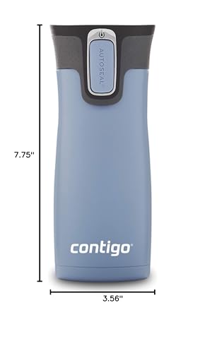 Contigo AUTOSEAL West Loop Vacuum-Insulated Stainless Steel Travel Mug with Easy-Clean Lid 20 oz Sake