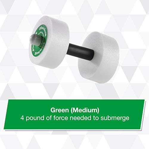 THERABAND Aquatic Hand Bar Dumbbell Weight, Padded Grip for Pool Aerobics, Therapy, Fitness, Workouts