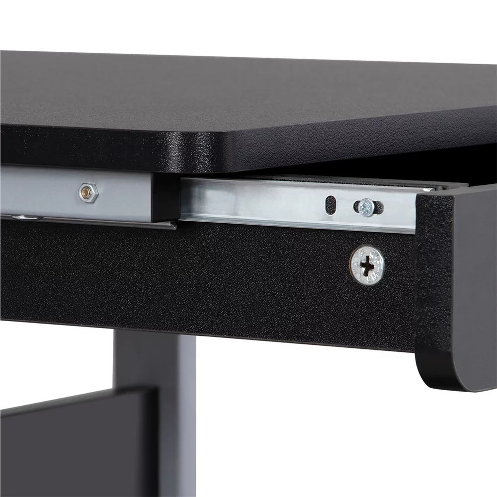 Yaheetech 31.5''H  Laptop Computer Desk with Power Outlet,Black