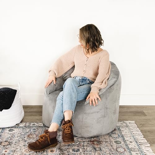 Big Joe Milano Lenox Denim Cobalt Beanbag Chair