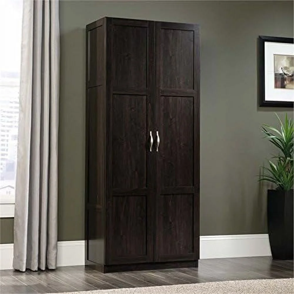 KHBIULIFE 29" W Traditional Style  Cabinet  Pantry Cabinet  Linen Cabinet with Shelves in Highland Oak