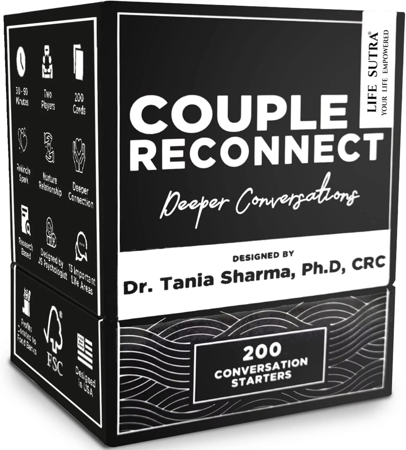 Life Sutra: Couple Reconnect Game - Couples Game for Married Couples - 200 Couples Conversation Cards - Speak Your Love Language - Card Game for Couples - Designed by an American Psychologist