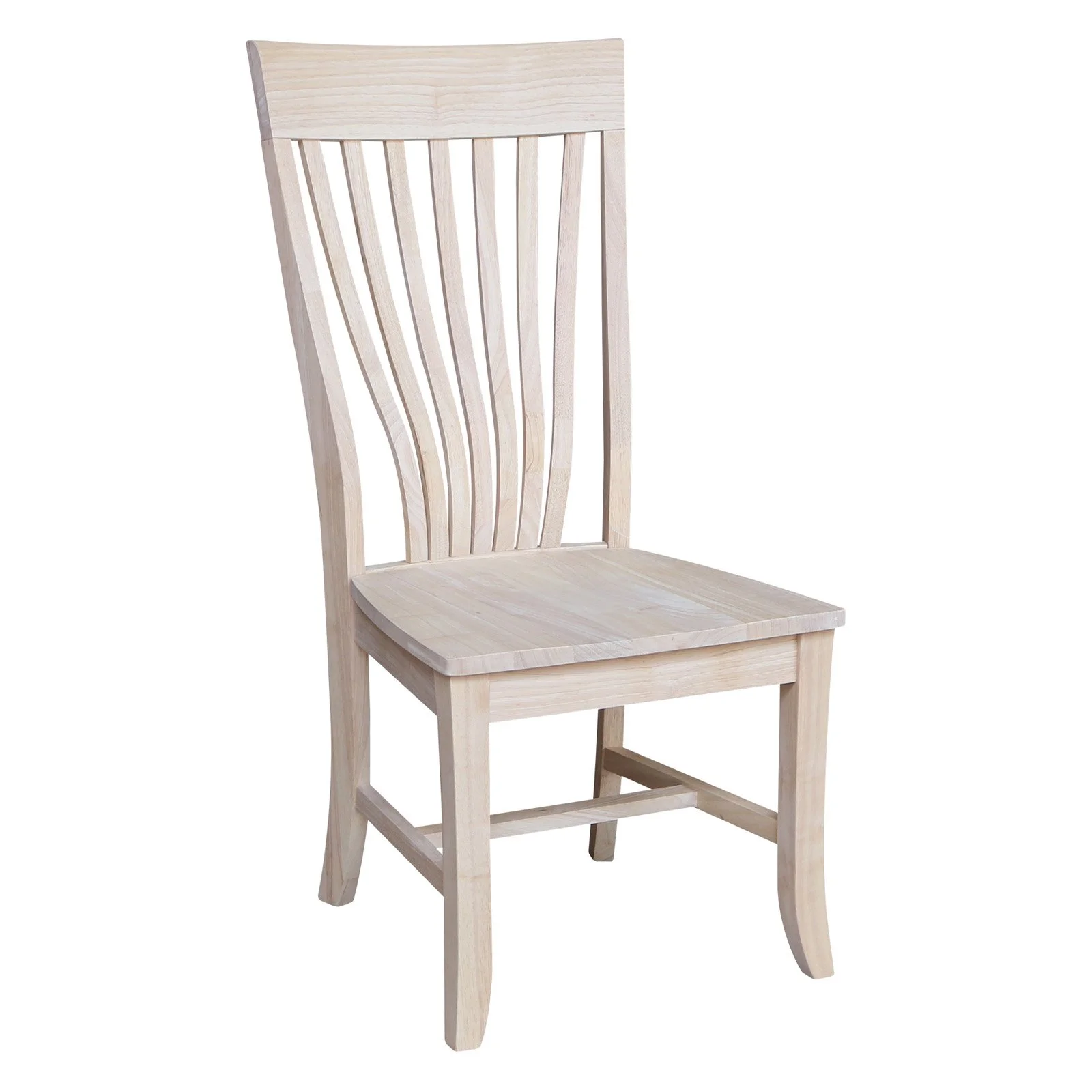 Amanda Solid Wood Chairs - Set of 2 - Unfinished