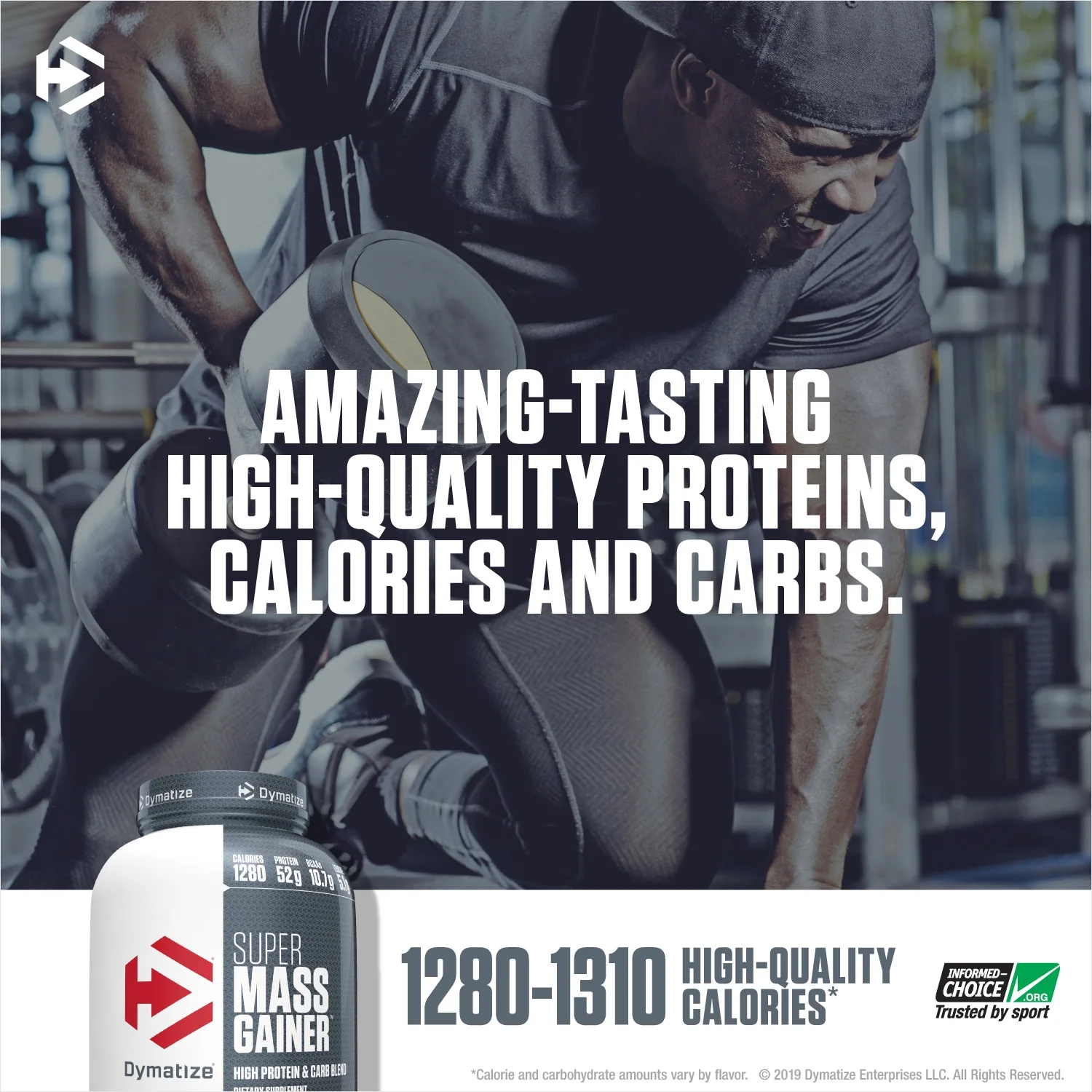 Dymatize Super Mass Gainer, Gourmet Vanilla, 12 lb