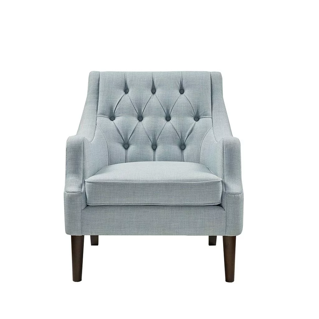 Madison Park Qwen Button Tufted Accent Chair See Below