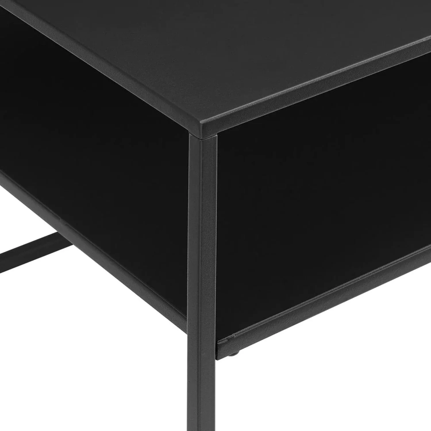 Crosley Furniture Braxton Modern Metal Console Table in Matte Black