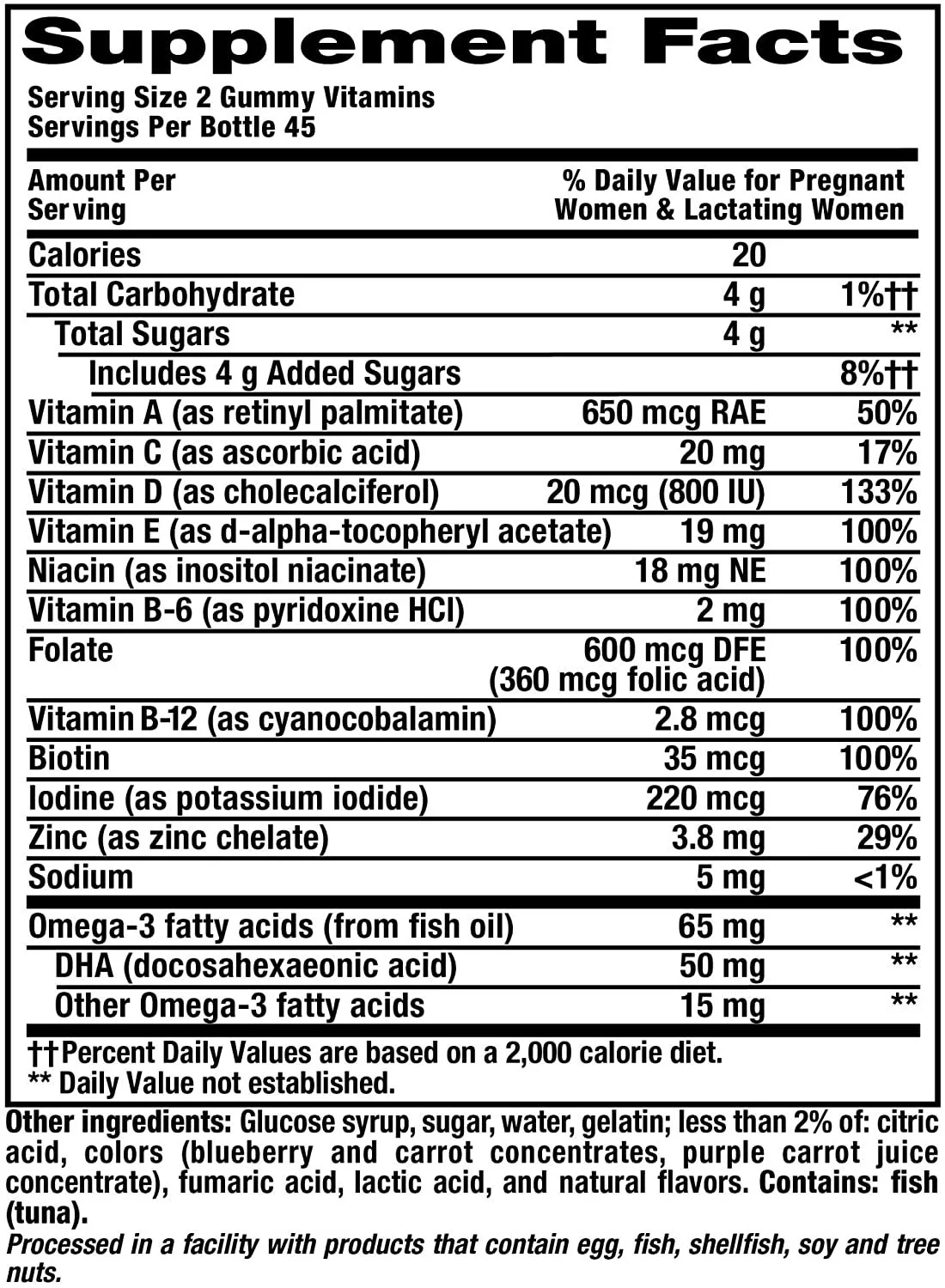 Vitafusion Prenatal Gummy Chews, 90 CT (Pack of 3)
