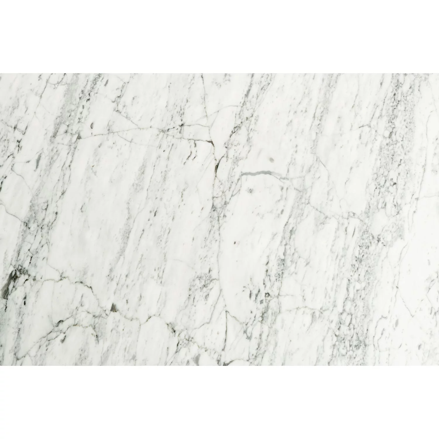 The Bianco Collection  31 in. Cassara Round Italian Carrara White Marble Coffee Table with Walnut Legs