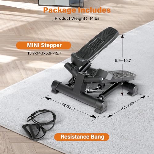 YSSOA Mini Stepper with Resistance Band